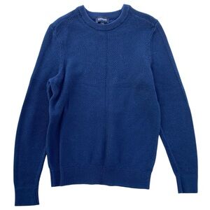 Express Mens Size S Thick Knit Crewneck Pullover Sweater Blue